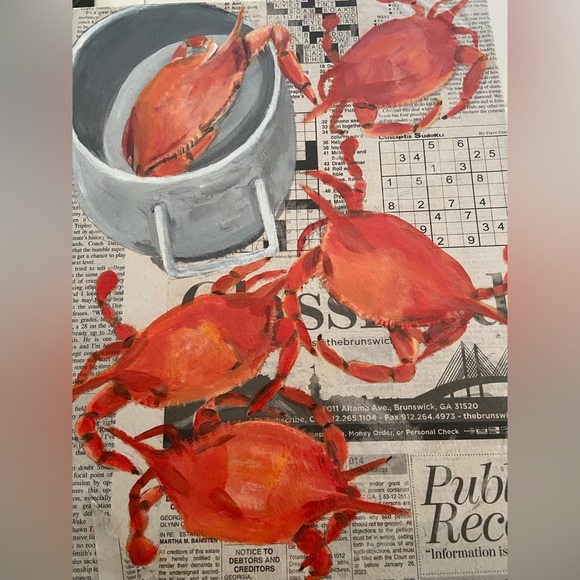 Unique original art .  A fun piece. - Picture 3 of 3